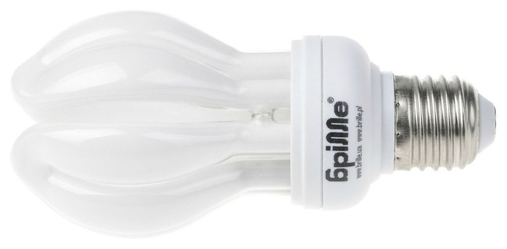 Лампа енергозберігаюча Brille PL-4U 15W/827 E14 Mini Lotus фото №1