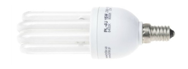 Лампа енергозберігаюча Brille PL-4U 15W/864 9mm E14 фото №2