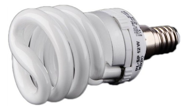 Лампа енергозберігаюча Brille PL-SP 12W/827 E27 Mikro фото №1