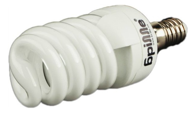 Лампа енергозберігаюча Brille PL-SP 15W/840 E14 techno фото №1