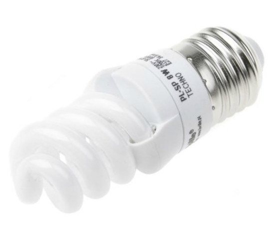 Лампа енергозберігаюча Brille PL-SP 8W/864 E27 techno фото №1
