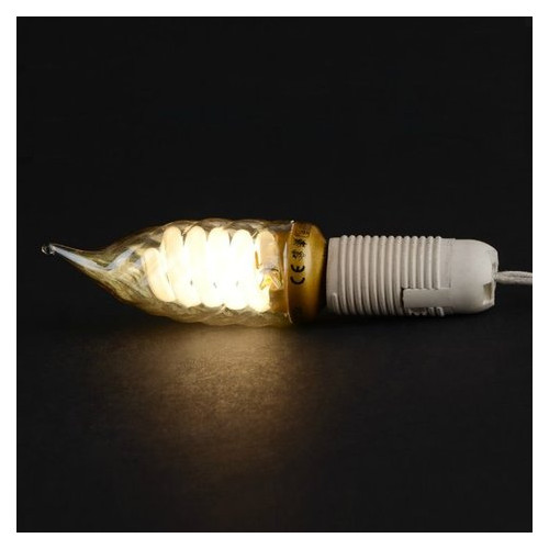 Лампа енергозберігаюча Brille SW 11W/827 E14 Candle-c свічка фото №4