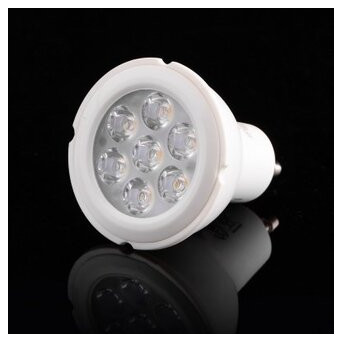 Лампа світлодіодна Brille LED GU10 6W 6 ПК CW MR16-PA SMD3030 фото №1