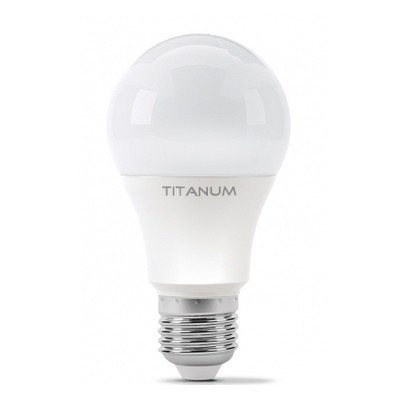 Лампочка Titanum LED A60 12V 10W E27 4100K (TLA6010274-12V) фото №1
