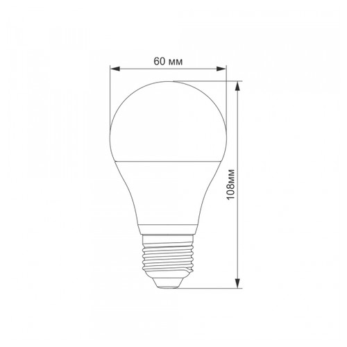 LED лампа TITANUM A60 8W E27 4100K (TLA6008274) фото №3