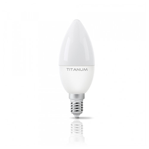 LED лампа TITANUM C37 6W E14 3000K (TLС3706143) фото №2
