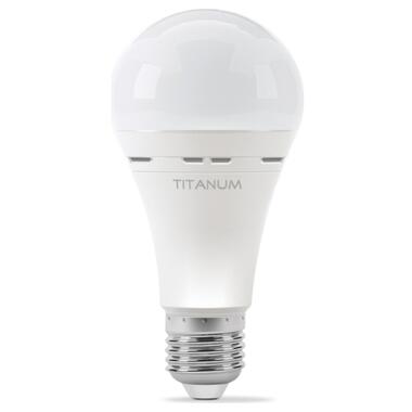 Лампочка TITANUM LED акумуляторна A68 10W E27 4000K 220V (TL-EMA68-10274) фото №2