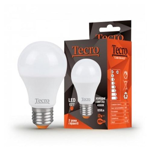 Світлодіодна лампочка Tecro TL-A60-8W-4K-E27 фото №1