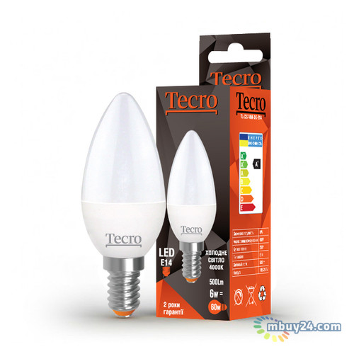 Світлодіодна лампа Tecro TL-C37-6W-4K-E14 6W 4000K E14 фото №1