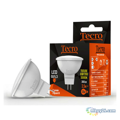 Світлодіодна лампа Tecro T-MR16-3,5W-3K-GU5,3 3,5W GU5,3 фото №1