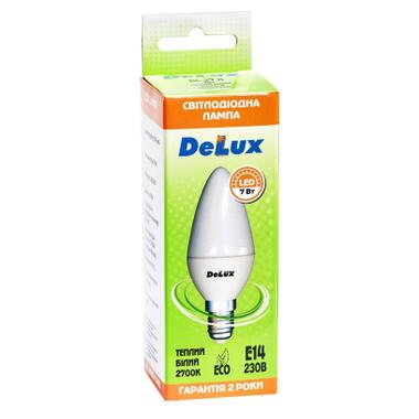 Лампочка Delux BL37B 7Вт 2700K 220В E14 (90011754) фото №2