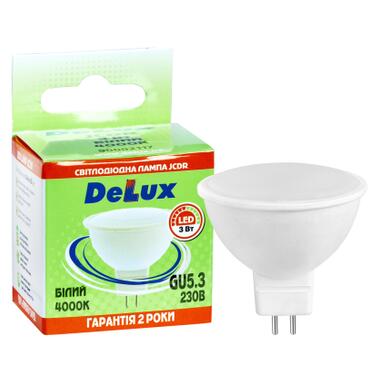 Лампочка Delux JCDR 3Вт 4000K 220В GU5.3 (90020566) фото №3