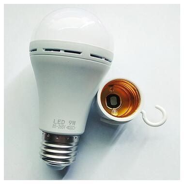 LED Лампа з акумулятором на 4 години автономної роботи Smart Bulb 12W фото №4