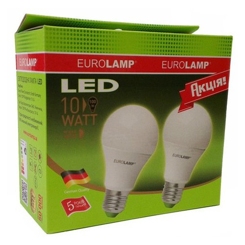 Світлодіодна лампа Eurolamp E27 MLP-LED-A60-10272(E) фото №1