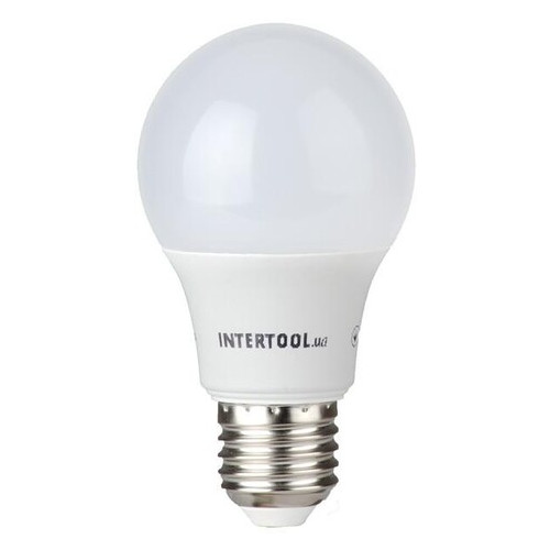 Світлодіодна лампа Intertool LED A60 E27 10Вт 150-300В 4000K 30000год (LL-0014) фото №1