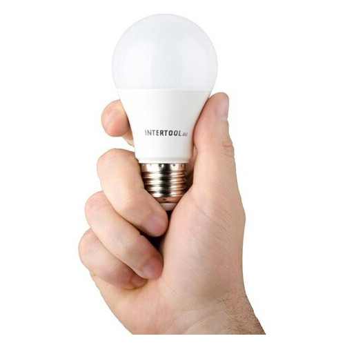 Світлодіодна лампа Intertool LED A60 E27 12Вт 150-300В 4000K 30000год (LL-0015) фото №3