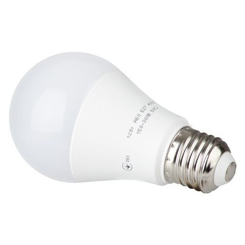Світлодіодна лампа Intertool LED A60 E27 12Вт 150-300В 4000K 30000год (LL-0015) фото №2