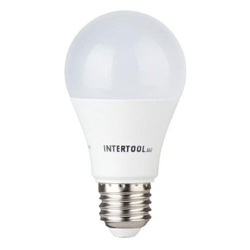 Світлодіодна лампа Intertool LED A60 E27 12Вт 150-300В 4000K 30000год (LL-0015) фото №1