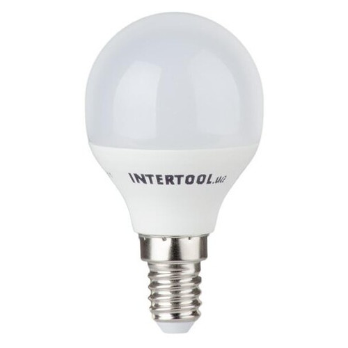 Світлодіодна лампа Intertool LED P45 E14 5Вт 150-300В 4000K 30000год (LL-0102) фото №1