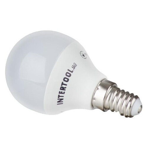 Світлодіодна лампа Intertool LED P45 E14 5Вт 150-300В 4000K 30000год (LL-0102) фото №2