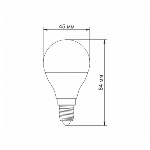 LED лампа VIDEX G45e 7W E14 4100K (VL-G45e-07144) фото №3