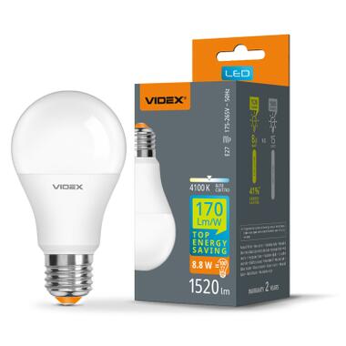 Лампочка Videx LED A60h 8.8W E27 4100K (VL-A60h-88274) фото №3