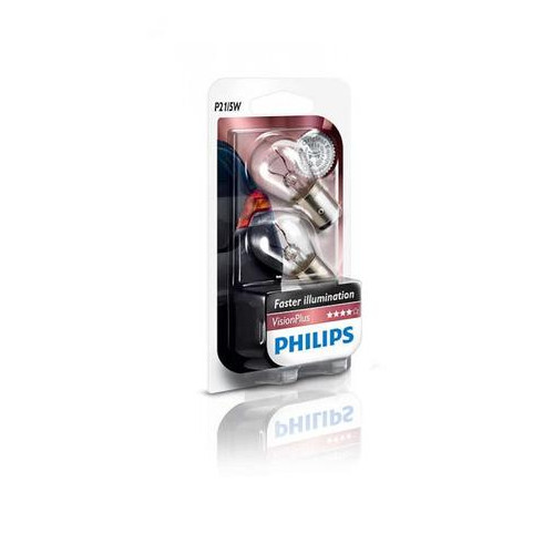 Лампа розжарювання Philips P21/5W VisionPlus, 2шт/блістер 12499VPB2 фото №1