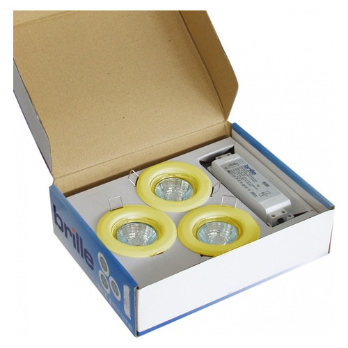 Комплект світильників точкових Brille SET 4/HDL-S02 PB (82) 3x20W W/T фото №1