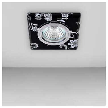 Світильник точковий вбудований Levistella 705598 чорний з білим візерунком фото №2