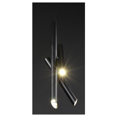 Люстра потолочная LED MJ102/3-bk Черный 55-250х10х10 см фото №4
