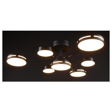 Люстра светодиодная потолочная LED светильник для квартиры на потолок лэд 27937 Черный 19х80х80 см фото №3