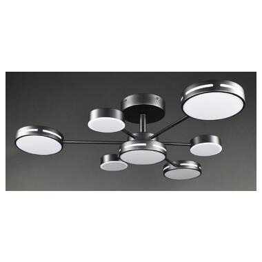 Люстра светодиодная потолочная LED светильник для квартиры на потолок лэд 27937 Черный 19х80х80 см фото №1