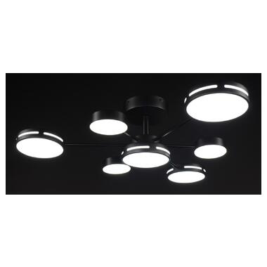 Люстра светодиодная потолочная LED светильник для квартиры на потолок лэд 27937 Черный 19х80х80 см фото №2