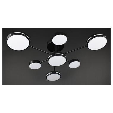 Люстра светодиодная потолочная LED светильник для квартиры на потолок лэд 27937 Черный 19х80х80 см фото №4