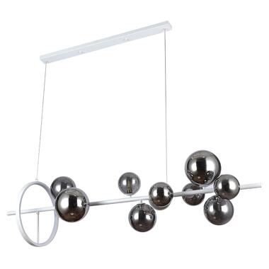 Люстра молекула подвесная Levistella 918LP267-10 WH+BK белая плафоны черные фото №1