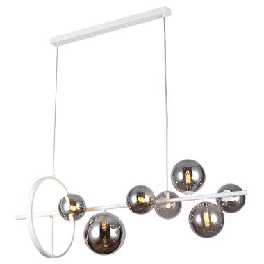 Люстра молекула подвесная Levistella 918LP267-7 WH+BK белая плафоны черные фото №1