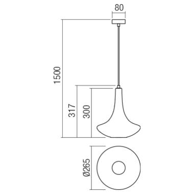 Люстра Redo 01-1622 Decanter фото №2