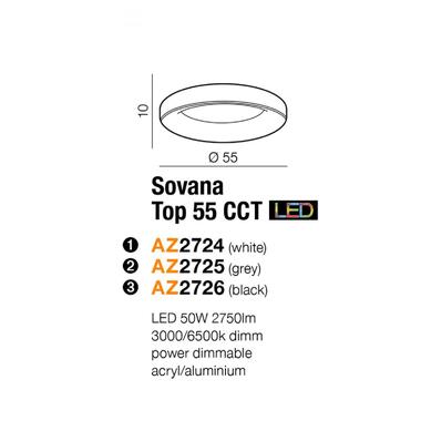 Потолочный светильник AZzardo SOVANA 55 CCT LED AZ2724 фото №2