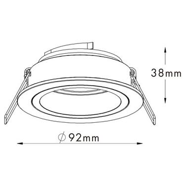 Точечный светильник Zuma Line CHUCK DL ROUND 92699 фото №2