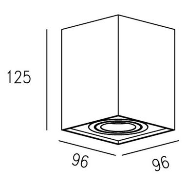 Точечный светильник Zuma Line QUADRO 89200-WH фото №2