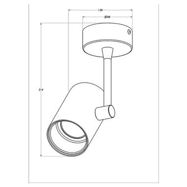 Точечный светильник Zuma Line TORI SL 1 20014-WH фото №2