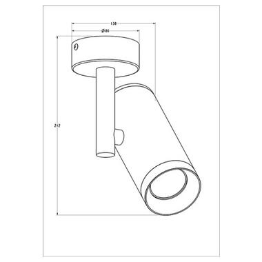 Точечный светильник Zuma Line TORI SL 2 20015-BK фото №2