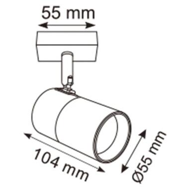 Спот ZUMALINE OB-2204BD-1-BK FORI фото №3