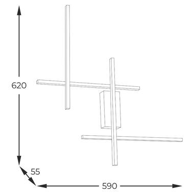 Настенный светильник EDGE 22009W4-BK/GD Zuma Line фото №2