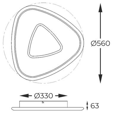 Потолочный светильник Zuma Line MX3888-1-3WBCT GETAFE фото №4