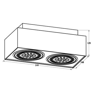Точечный светильник Zuma Line 20075-BK Boxy фото №2