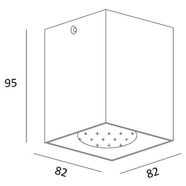 Точечный светильник Zuma Line 50475-WH Square фото №2