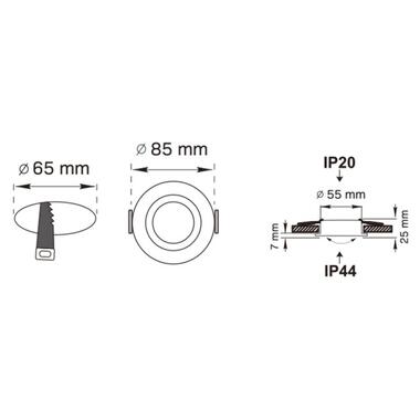 Точечный светильник Zuma Line OB2006GU10-WH FINN фото №2