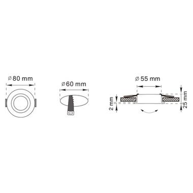 Точечный светильник Zuma Line OB2211CL01-GLD FINN фото №2