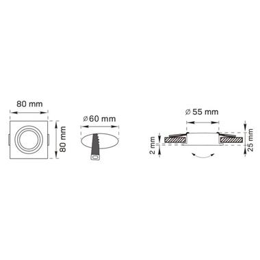 Точечный светильник Zuma Line OB2211CL02-BL FINN фото №2